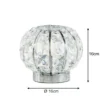 Kugel Tischleuchte CONCERT Chrom mit Glas Kristallen, Ø 16cm