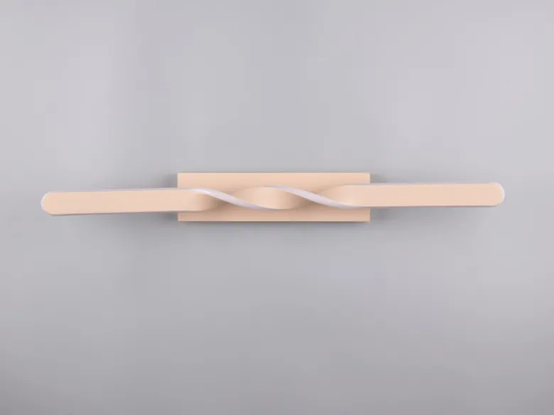Lange LED Deckenleuchte GINKO Metall Beige, Breite 79cm