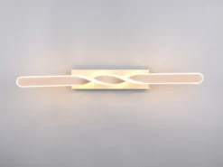 Lange LED Deckenleuchte GINKO Metall Beige, Breite 79cm