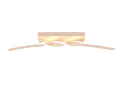 Lange LED Deckenleuchte GINKO Metall Beige, Breite 79cm