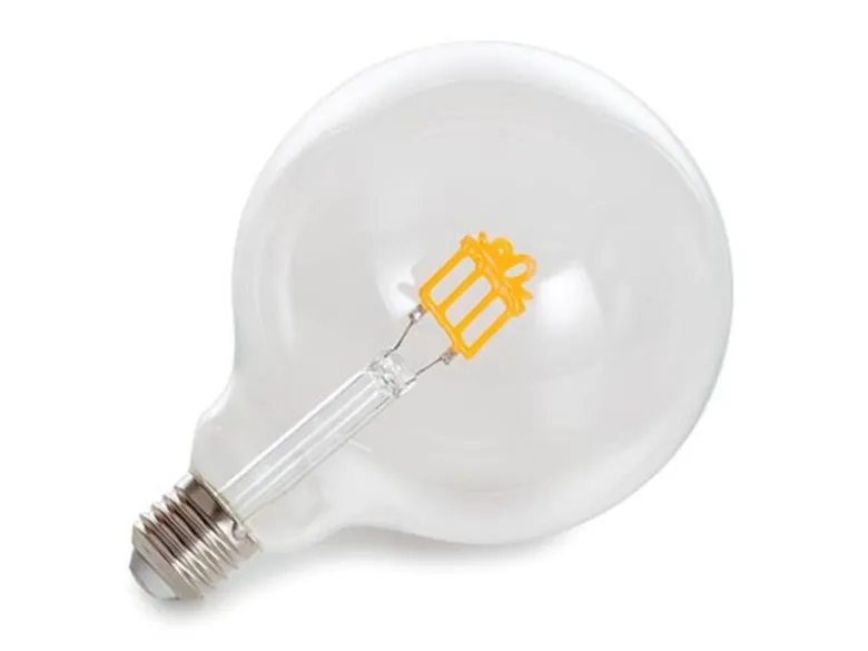 LED Deko Globe Leuchtmittel Geschenk Gold mit E27 Fassung