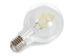LED Deko Leuchtmittel Schneemann Blau mit E27 Fassung