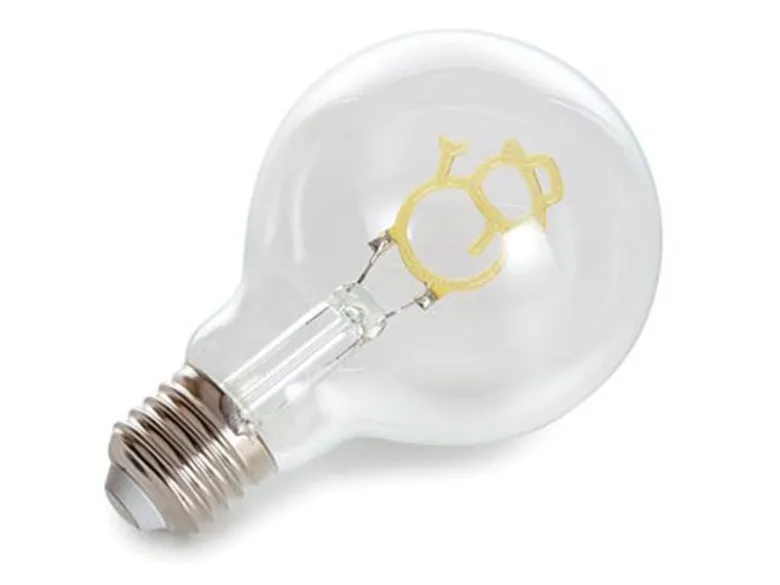 LED Deko Leuchtmittel Schneemann Blau mit E27 Fassung