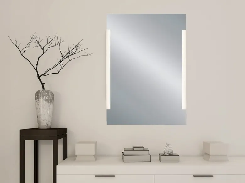 LED Lichtspiegel Wandspiegel LUCY rechteckig 50x70cm