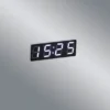 LED Lichtspiegel Wandspiegel ILONKA mit digitaler Uhr rechteckig 50x70cm
