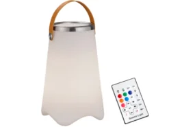 LED Akku Bodenlampe CALLOON mit RGB, Bluetooth Lautsprecher & Weinkühler 50cm