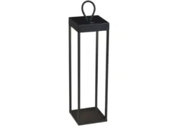 LED Akku Bodenleuchte RAVELLO, Aluminium Schwarz, Höhe 50cm