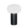 LED Akku Outdoor Tischleuchte ANTIBES mit RGB Farbwechsel, Schwarz Höhe 19cm