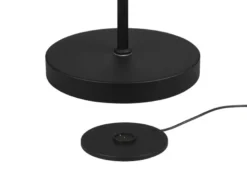 LED Akku Stehlampe MORENO dimmbar mit Flexarm, Schwarz Höhe 137cm