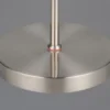 LED Akku Stehlampe MORENO dimmbar mit Flexarm, Silber Höhe 137cm