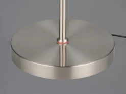 LED Akku Stehlampe MORENO dimmbar mit Flexarm, Silber Höhe 137cm
