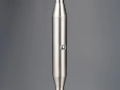 LED Akku Stehlampe MORENO dimmbar mit Flexarm, Silber Höhe 137cm