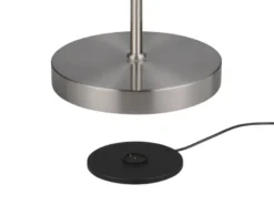 LED Akku Stehlampe MORENO dimmbar mit Flexarm, Silber Höhe 137cm