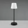 LED Akku Tischleuchte MARTINEZ für Innen & Außen, Schwarz 39cm