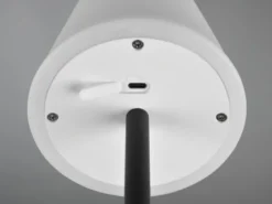 LED Akku Tischleuchte MARTINEZ für Innen & Außen, Schwarz 39cm