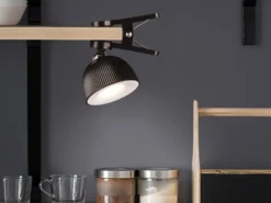 LED Akku Tischleuchte MAXIMA 3 in 1, per USB aufladbar, Schwarz max. Höhe 41cm