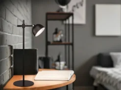 LED Akku Tischleuchte MAXIMA 3 in 1, per USB aufladbar, Schwarz max. Höhe 41cm