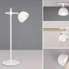 LED Akku Tischleuchte MAXIMA 3 in 1, per USB aufladbar, Weiß max. Höhe 41cm