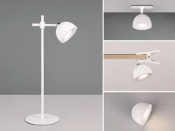 LED Akku Tischleuchte MAXIMA 3 in 1, per USB aufladbar, Weiß max. Höhe 41cm