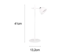 LED Akku Tischleuchte MAXIMA 3 in 1, per USB aufladbar, Weiß max. Höhe 41cm