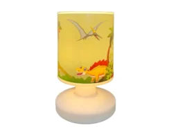 LED Akku Tischleuchte mit Dino Motiven per USB aufladbar, Höhe 20cm