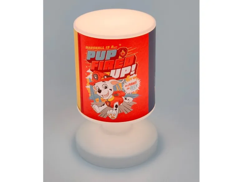LED Akku Tischleuchte mit 3 Paw Patrol Motiven, per USB aufladbar, Höhe 20cm