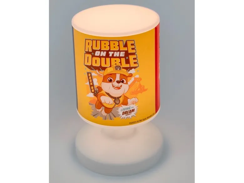LED Akku Tischleuchte mit 3 Paw Patrol Motiven, per USB aufladbar, Höhe 20cm