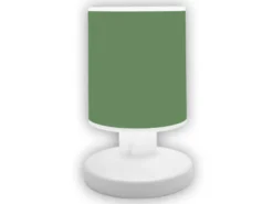 LED Akku Tischleuchte mit Schirm Salbeigrün per USB aufladbar, Höhe 20cm