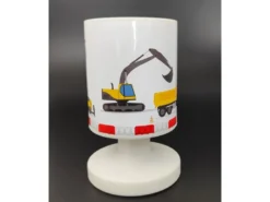 LED Akku Tischleuchte Motiv Baustelle per USB aufladbar, Höhe 20cm