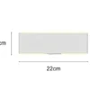 LED Akku Wandleuchte mit Fernbedienung, per USB aufladbar, Weiß Breite 22cm