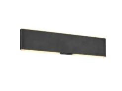 LED Akku Wandleuchte mit Fernbedienung, per USB aufladbar, Schwarz Breite 32cm