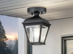 LED Außen Deckenleuchte Laterne im Landhausstil, Höhe 22,5cm
