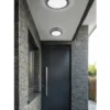 LED Außen Deckenleuchte / Wandleuchte PIAVE mit Bewegungsmelder Anthrazit, Ø30