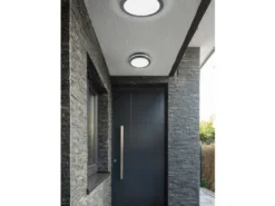 LED Außen Deckenleuchte / Wandleuchte PIAVE mit Bewegungsmelder Anthrazit, Ø30