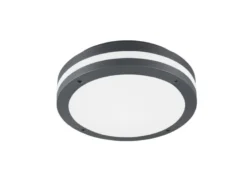 LED Außen Deckenleuchte / Wandleuchte PIAVE mit Bewegungsmelder Anthrazit, Ø30