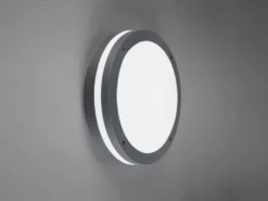 LED Außen Deckenleuchte / Wandleuchte PIAVE mit Bewegungsmelder Anthrazit, Ø30