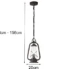 LED Außenhängeleuchte in antiker Laternenoptik, Breite 20cm