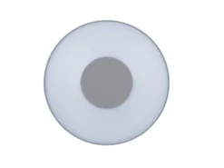 LED Außenleuchte für Decke & Wand UBLO Aluminium Silber, Ø19cm - IP44