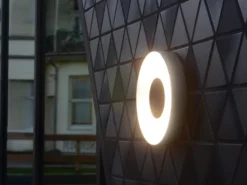 LED Außenleuchte für Decke & Wand UBLO Aluminium Silber, Ø19cm - IP44