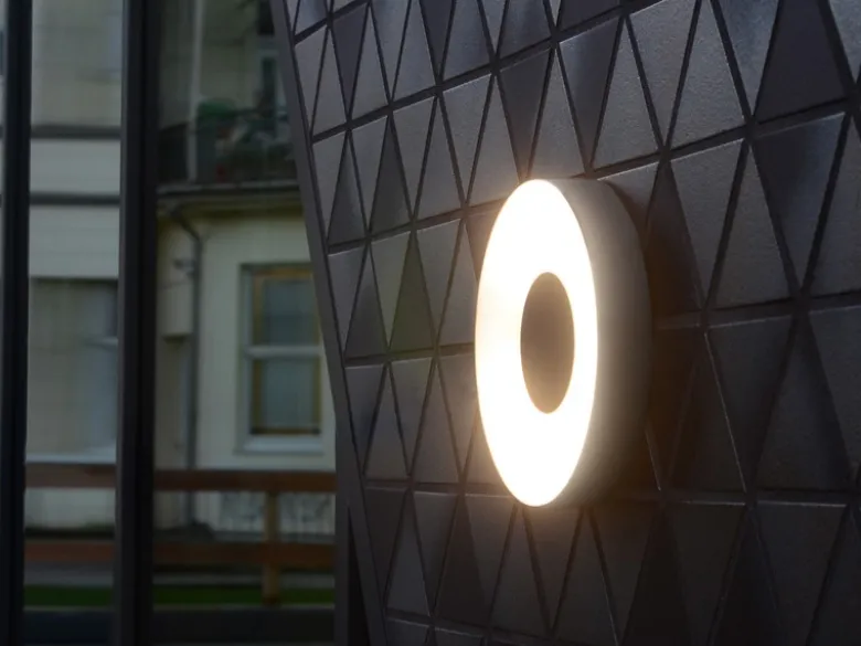 LED Außenleuchte für Decke & Wand UBLO Aluminium Silber, Ø19cm - IP44