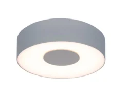 LED Außenleuchte für Decke & Wand UBLO Aluminium Silber, Ø19cm - IP44