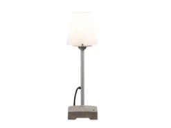 LED Außenstehleuchte / Bodenleuchte klein aus Aluminium, Höhe 59cm, Weiß
