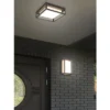 LED Außen Wand- Deckenleuchten 2er SET im Bauhaus Stil, Anthrazit, 30cm breit