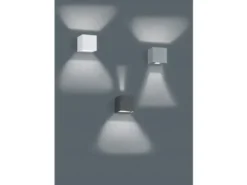LED Außenwandleuchte ADAJA Up and Down Light Würfel Anthrazit - Hausbeleuchtung