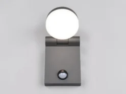 LED Außenwandleuchte ADOUR Höhe 19cm, Schwarz mit Bewegungsmelder