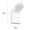 LED Außenwandleuchte ADOUR Leuchtenkopf einstellbar, Weiß Höhe 19cm
