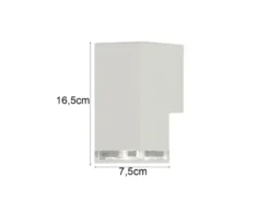 LED Außenwandleuchte ALU Down Light Weiß Effektstreifen IP44, Höhe 16,5cm