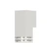 LED Außenwandleuchte ALU Down Light Weiß Effektstreifen IP44, Höhe 19cm