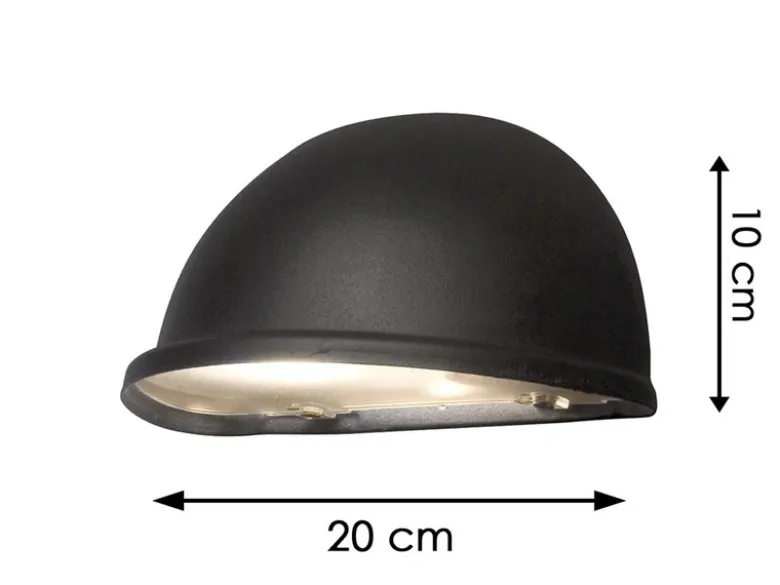 LED Außenwandleuchte Aluminium Schwarz - Moderne Hausbeleuchtung