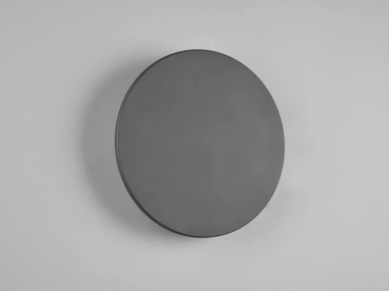 LED Außenwandleuchte Anthrazit 2er Set indirekte Beleuchtung Ø 25cm
